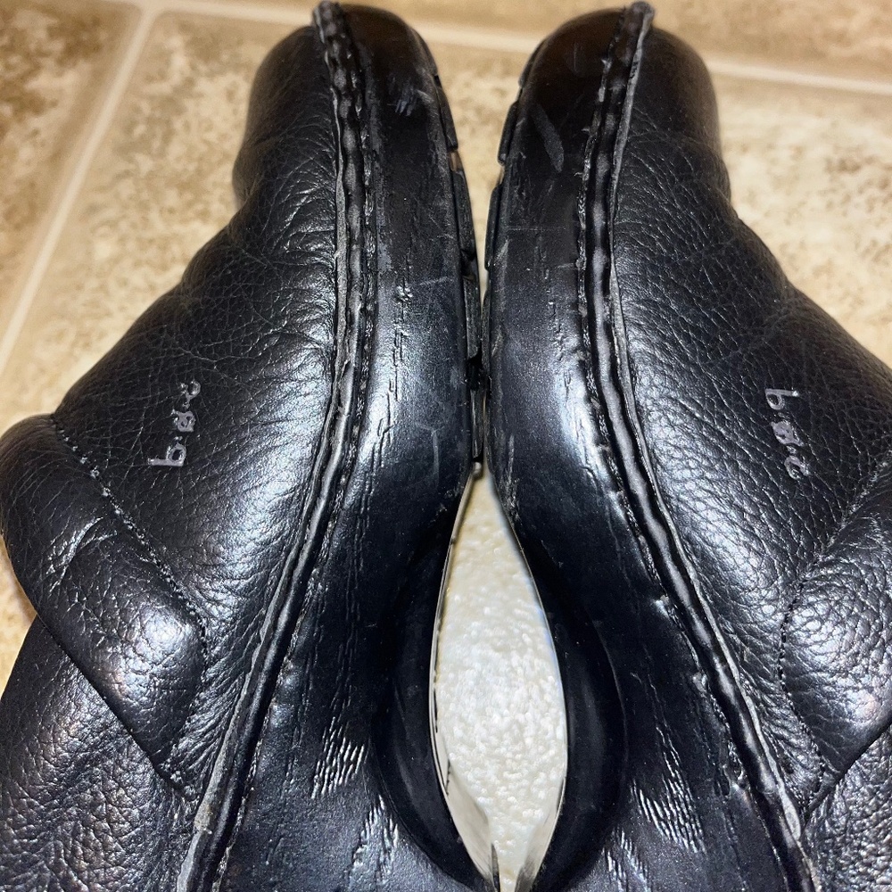 boc Women’s Black Leather Comfort Casual Clogs Sz-7.5 - Picture 8 of 9